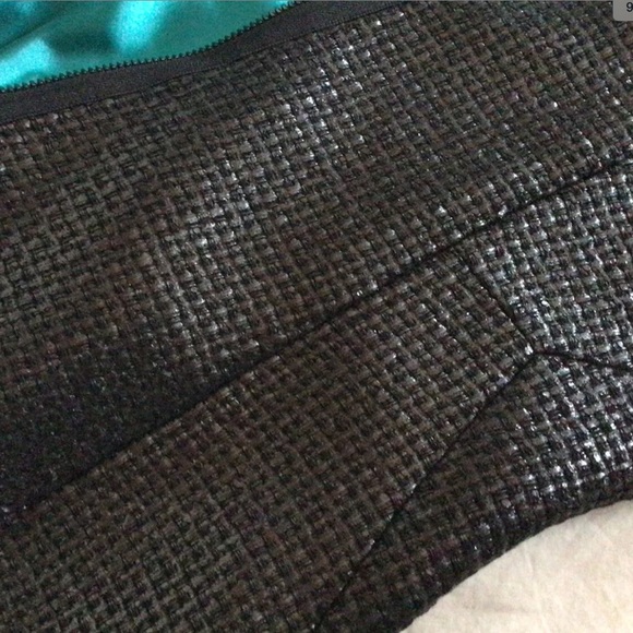 Tahari Lalita Dress, Faux Leather, Black, Size 2 - Picture 8 of 11